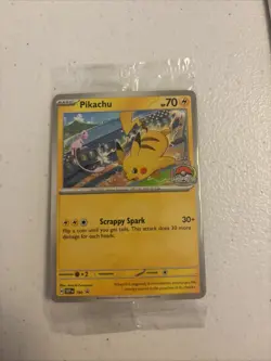 Pikachu SVP EN 190 - 2024 World Championships Sealed Promo Pokemon TCG Card - Image 1