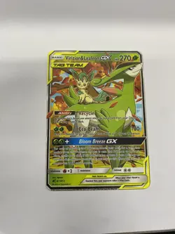 Virizion&Leafeon GX Gold Metal Pokemon Card-Collectible Gift Display！dd - Image 1