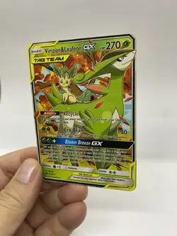 Virizion&Leafeon GX Gold Metal Pokemon Card-Collectible Gift Display！dd - Image 3