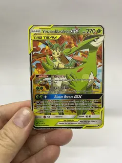 Virizion&Leafeon GX Gold Metal Pokemon Card-Collectible Gift Display！dd - Image 4