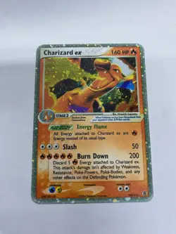 Charizard EX Gold Metal Pokemon Card-Collectible Gift Display！Christmas dd - Image 2
