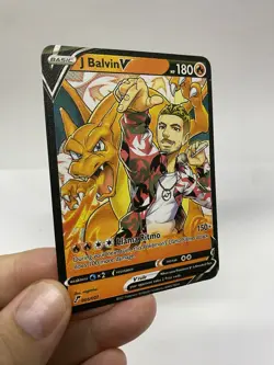 J Balvin V Gold Metal Pokemon Card-Collectible Gift Display！Christmas dd - Image 4