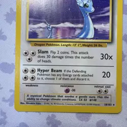 Pokemon TCG Dragonair Base Set Unlimited Rare Card 18/102 NM/Mint - Image 3