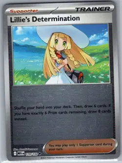 Lillie's Determination 119/132 Reverse Holo Mega Evolution - Pokemon Card - NM - Image 1