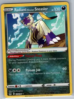Radiant Hisuian Sneasler 123/196 SWSH11: Lost Origin - Pokemon Card - NM - Image 1