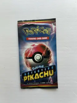Pokemon TCG Detective Pikachu 4 Card Sealed Booster Pack - Image 1