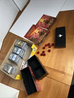 Hour Of Devastation Lot. 10 Each Sealed Token & Land packs, 10 Dice, Some Extras - Image 1