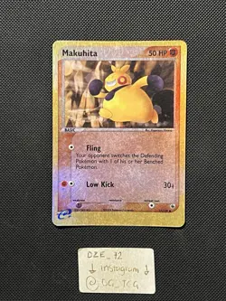 Pokemon 2003 EX Ruby and Sapphire - Makuhita - 57/109 - REVERSE HOLO - LP/VLP - Image 1