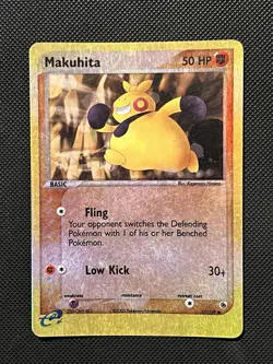 Pokemon 2003 EX Ruby and Sapphire - Makuhita - 57/109 - REVERSE HOLO - LP/VLP - Image 2