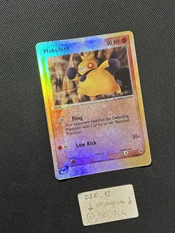 Pokemon 2003 EX Ruby and Sapphire - Makuhita - 57/109 - REVERSE HOLO - LP/VLP - Image 3