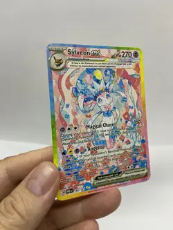 Sylveon EX Gold Metal Pokemon Card-Collectible Gift Display！Christmas ee - Image 3