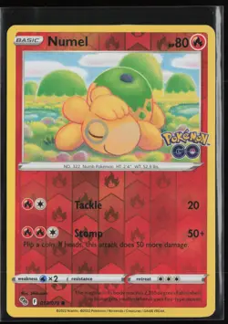 Numel Reverse 13/78 - Pokemon Go - PTCG - NM - Image 1