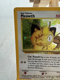 Pokemon Meowth Wotc Promo Holo Promo 50 HP Basic 10/53 2000 English - Image 2