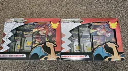 2 Pokemon TCG Celebrations Lance's Charizard V Collection Factory Sealed Box - Image 1