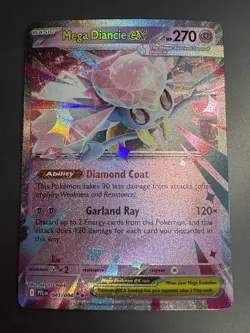 Mega Diancie ex 041/094 Double Rare - Phantasmal Flames NM Pokemon TCG - Image 3