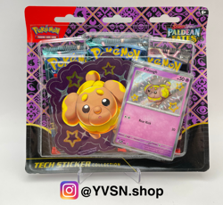 Pokemon Paldean Fates Tech Sticker Collection Fidough Promo Sealed x 1 - Image 1