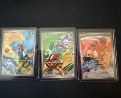 Pokemon TCG First Partner Illustration Collection Series 1 Kanto GEN 1 Starters - Image 1