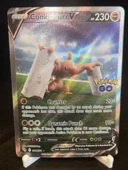 Conkeldurr V (Alternate Full Art) 074/078 Pokemon GO Holo - Image 1