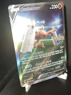 Conkeldurr V (Alternate Full Art) 074/078 Pokemon GO Holo - Image 3