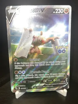 Conkeldurr V (Alternate Full Art) 074/078 Pokemon GO Holo - Image 5