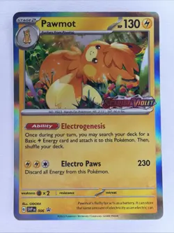Pokemon SV Base Promo STAMPED PRERELEASE Pawmot SVP006 - Near Mint (NM) - Image 1