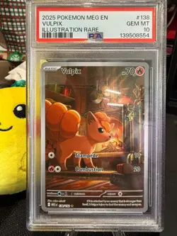 Pokemon TCG Pokemon Vulpix Holo #138 PSA 10 GEM MINT Illustration Rare - Image 1