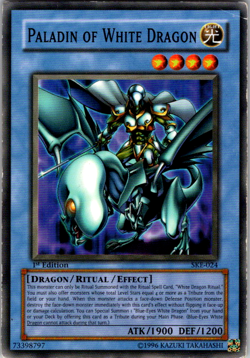 Paladin White Dragon: SKE-024 - MP Condition - YuGiOh - 1st ed - Image 1