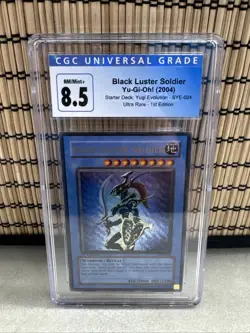 2004 Yu-gi-oh SYE-024 Black Luster Soldier 1st Edition Ultra Rare CGC 8.5 - Image 1