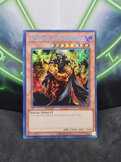 Yugioh Invader of Darkness IOC-EN111 Secret Rare 25th Anniversary NM - Image 1