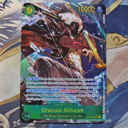 One Piece Dracule Mihawk SEC Alt Art OP14-119 The Azure Sea's Seven English MINT - Image 1