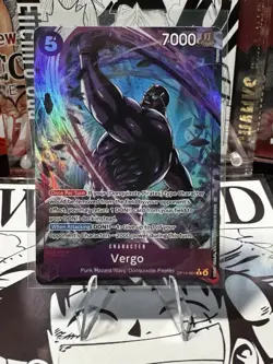 Bandai Once Piece Card Game Vergo (Alternate Art) OP14-061 Foil - Image 1