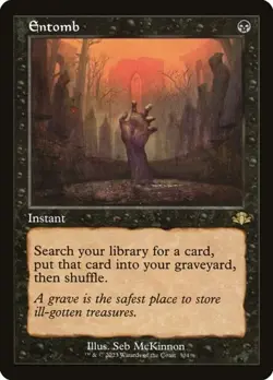 1x Entomb - Retro Frame NM Eng MTG - Dominaria Remastered - Image 1