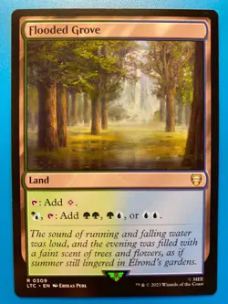 MTG 1x Flooded Grove 309 Commander: Lord of the Rings Magic the Gathering x1 NM - Image 1