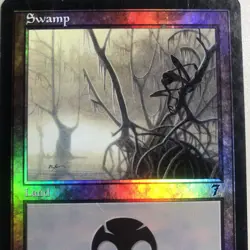 Swamp 346 - Foil 7th Edition Basic Land Mtg Tcg Vintage - Image 3