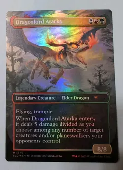 Dragonlord Atarka MTG Rainbow Foil SLD Magic The Gathering M #1970 M/NM - Image 1
