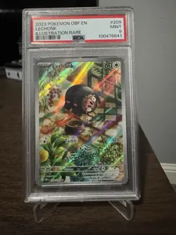 2023 Pokemon Obsidian Flames Lechonk Illustration Rare 209/197 Psa 9 - Image 1