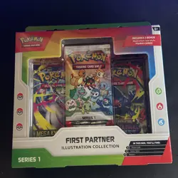 Pokemon TCG First Partner Illustration Collection Series 1 Box New Sealed - Image 1