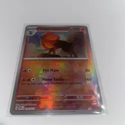 PYROAR POKEMON HOLO PRISMATIC EVOLUTION MASTERBALL VARIATION NM 16/131 - Image 4