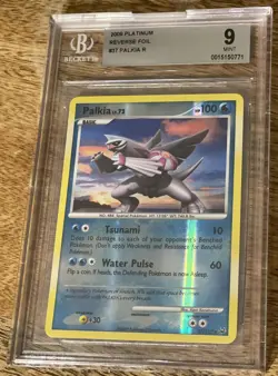 Pokemon TCG Palkia Platinum 37 Reverse Holo Rare Graded 9 BGS - Image 1