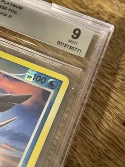 Pokemon TCG Palkia Platinum 37 Reverse Holo Rare Graded 9 BGS - Image 5