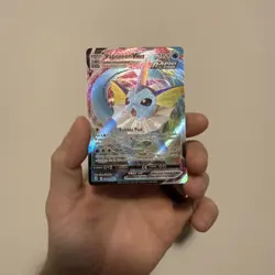 Vaporeon VMAX 030/203 SWSH07: Evolving Skies Holo Pokemon Rare - Image 1