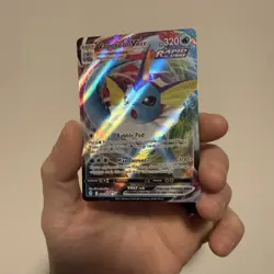 Vaporeon VMAX 030/203 SWSH07: Evolving Skies Holo Pokemon Rare - Image 2