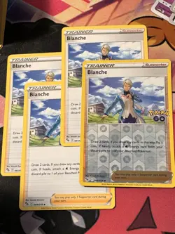 Blanche 64/78 4x Pokemon GO One Holo 3 Regular Uncommon Pokemon TCG 064/078 - Image 1