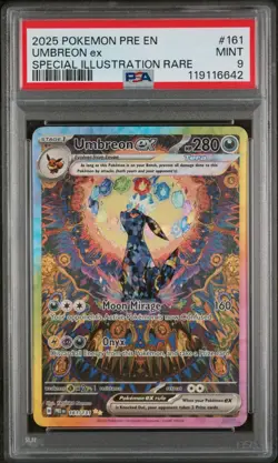 POKEMON PRE EN-PRISMATIC EVOLUTIONS #161 UMBREON EX SPECIAL ILLUSTRATION RARE - Image 1
