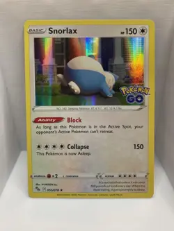 Pokemon TCG Snorlax 55/78 Pokemon GO Holo NM/M - Image 1