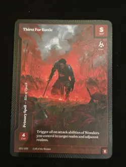 Wonders of The First Thirst for Battle Epic Rare Call Of The Stones - Image 1