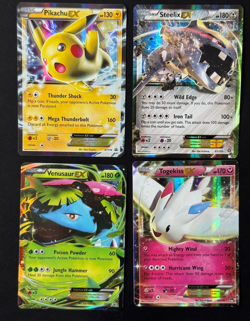 EX Lot Bundle Bulk Set 4x Ultra Rare XY Holo Pikachu Venusaur Promo Pokemon Card - Image 1