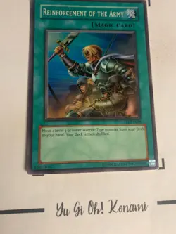 REINFORCEMENT OF THE ARMY - LOD-028 ENGLISH Yu-Gi-Oh! CARD SUPER RARE HOLO - Image 5