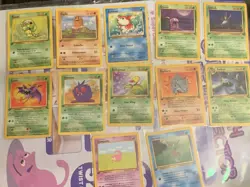 Pokemon TCG first edition Base card LOT of 12 1999 Near Mint-MINT 1st - Image 1