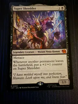 MTG Magic Super Shredder Teenage Mutant Ninja Turtles Regular Mythic Rare NM - Image 1
